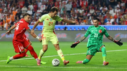 Mikel Ojarzabal (Španija) na meču sa Turskom